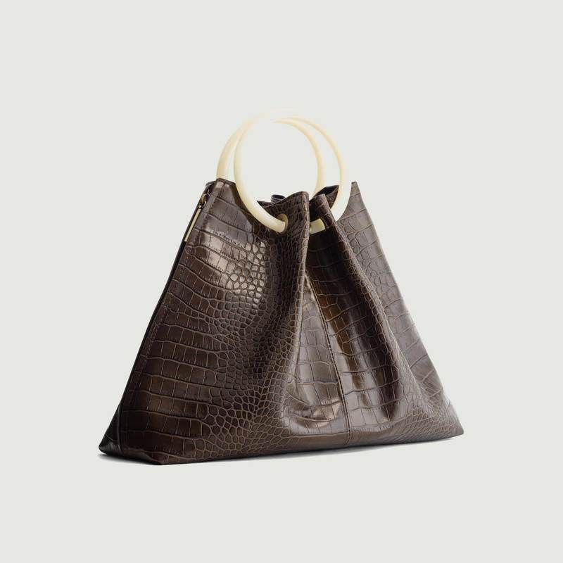Sac en cuir effet croco avec anse en résine Deila - Tammy & Benjamin