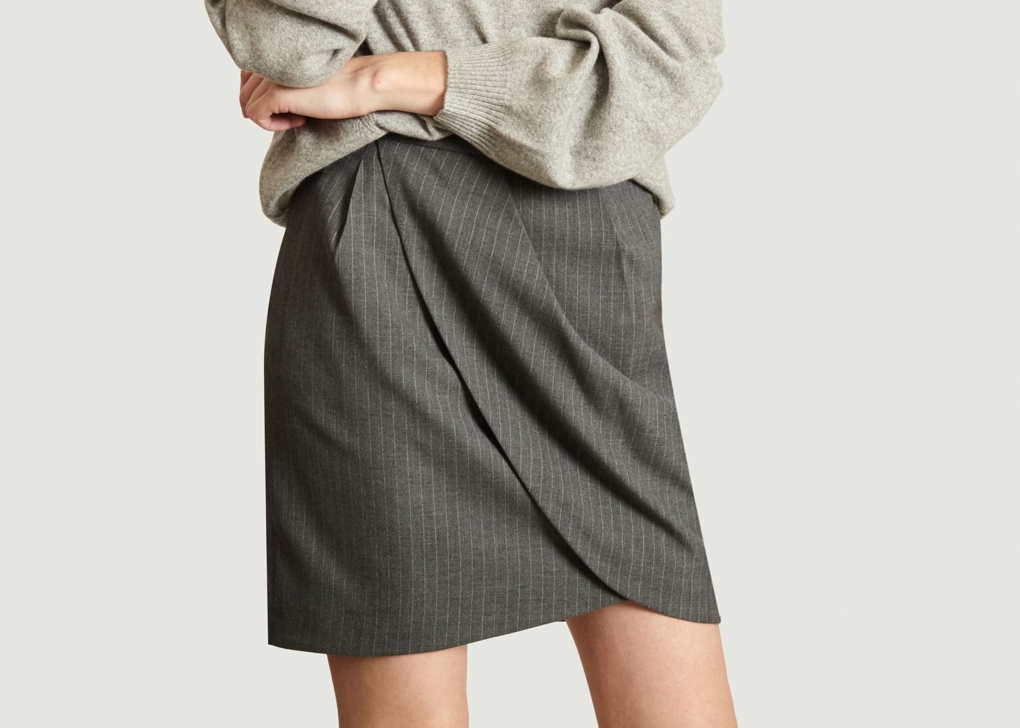 Draped Skirt Grey Tara Jarmon L Exception