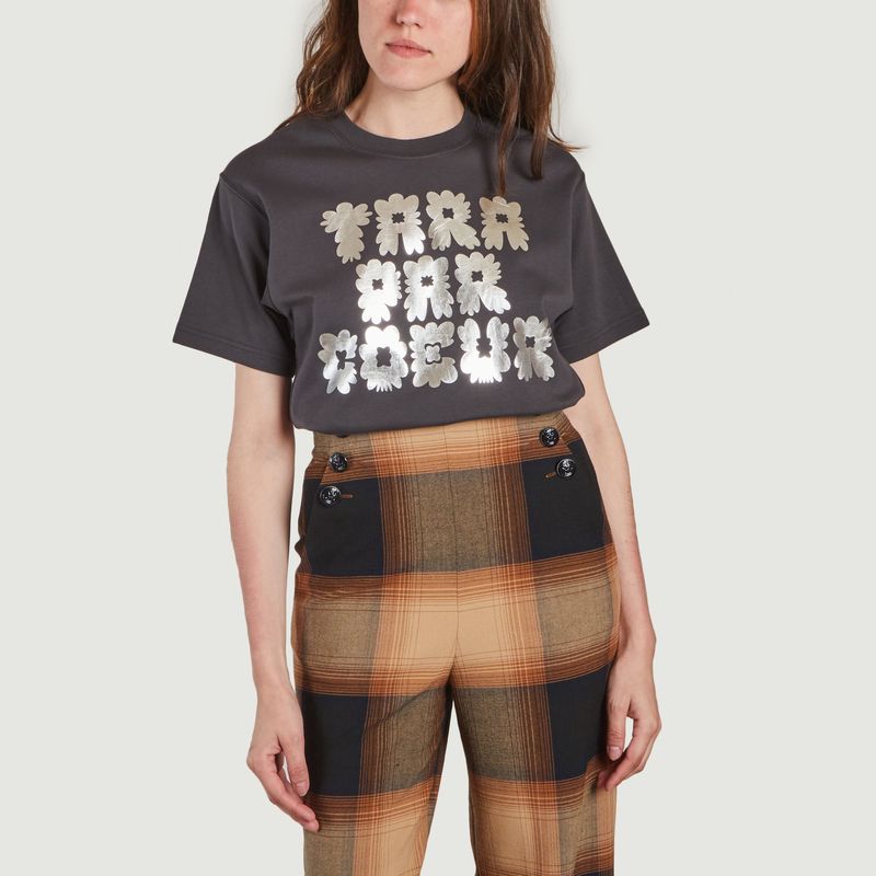 T-shirt ample à lettrage Trèfle - Tara Jarmon