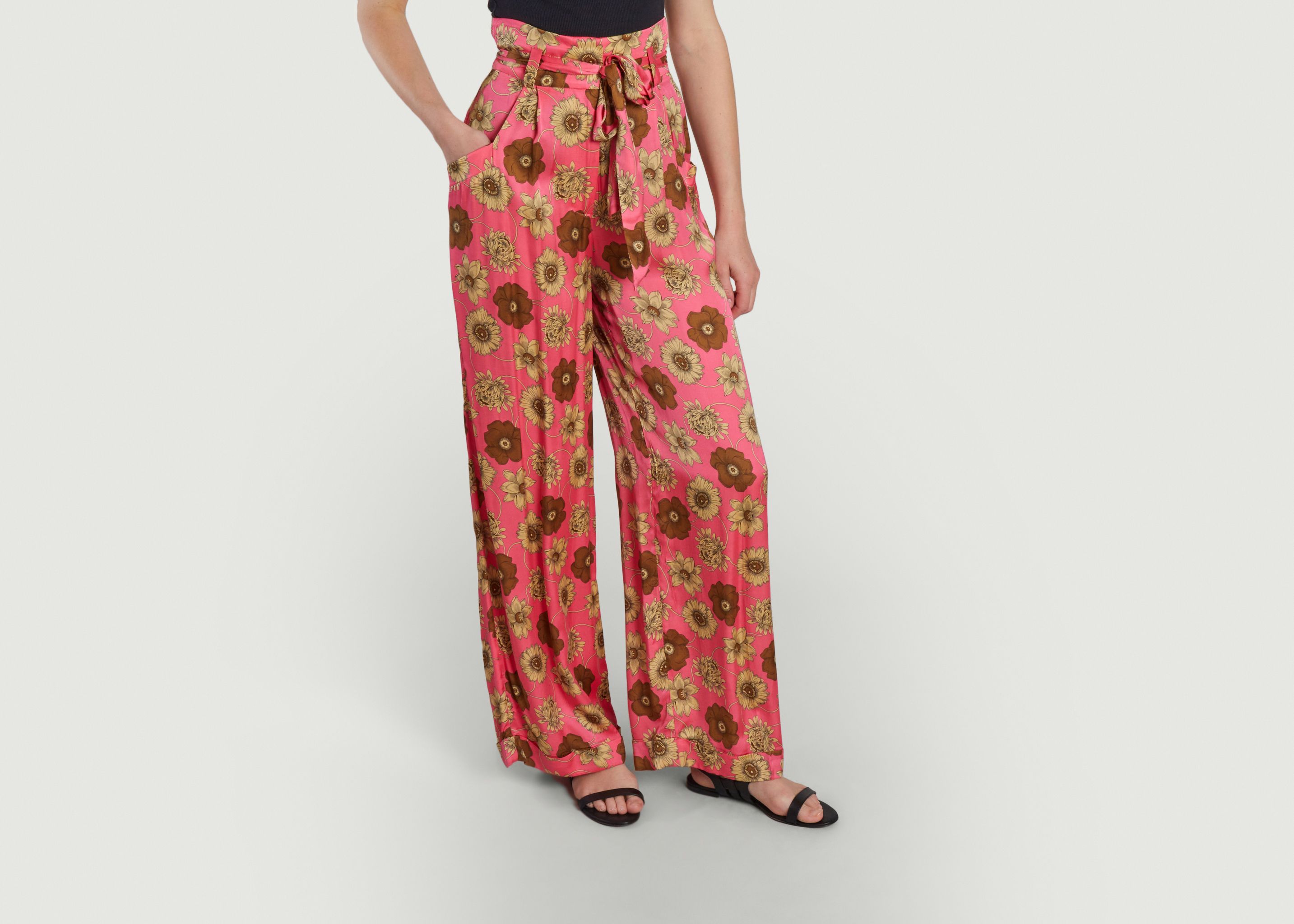 Pyla floral print wide leg pants - Tara Jarmon