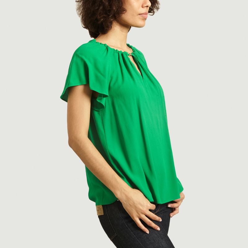 Blouse manches courtes à volants - Tara Jarmon