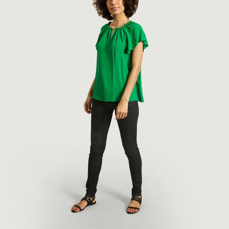 Blouse manches courtes à volants - Tara Jarmon