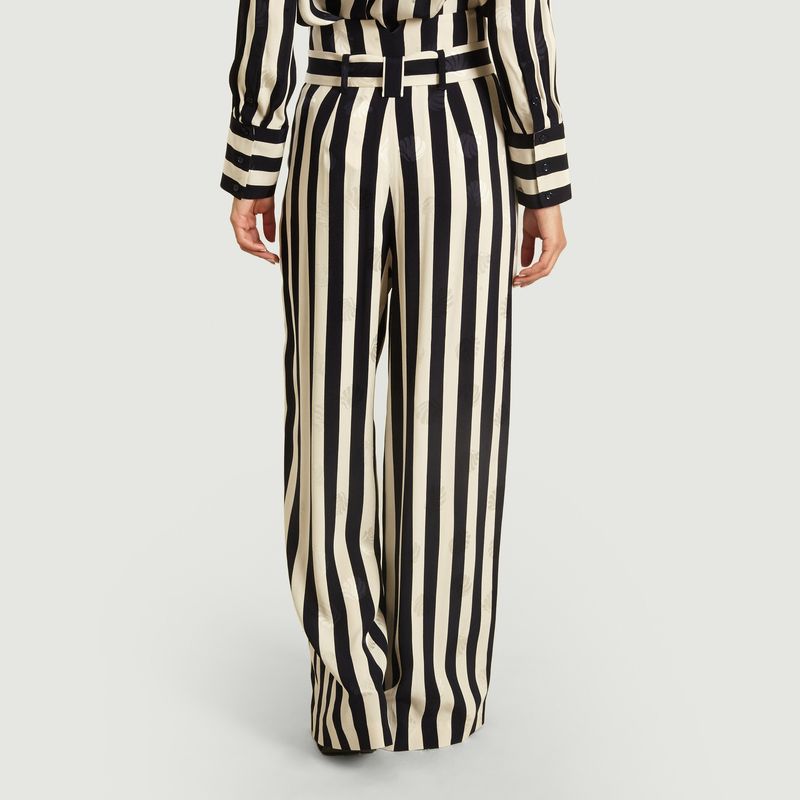 Pantalon large rayé avec motif coquillages - Tara Jarmon