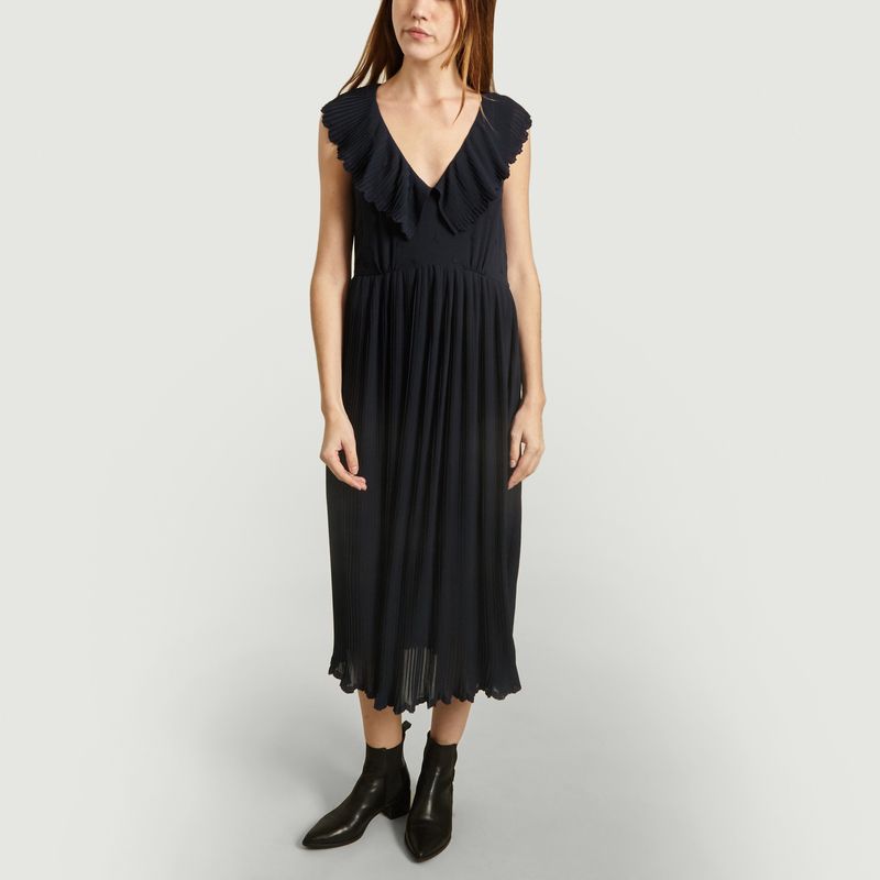 Robe Plissée A Volants - Tara Jarmon
