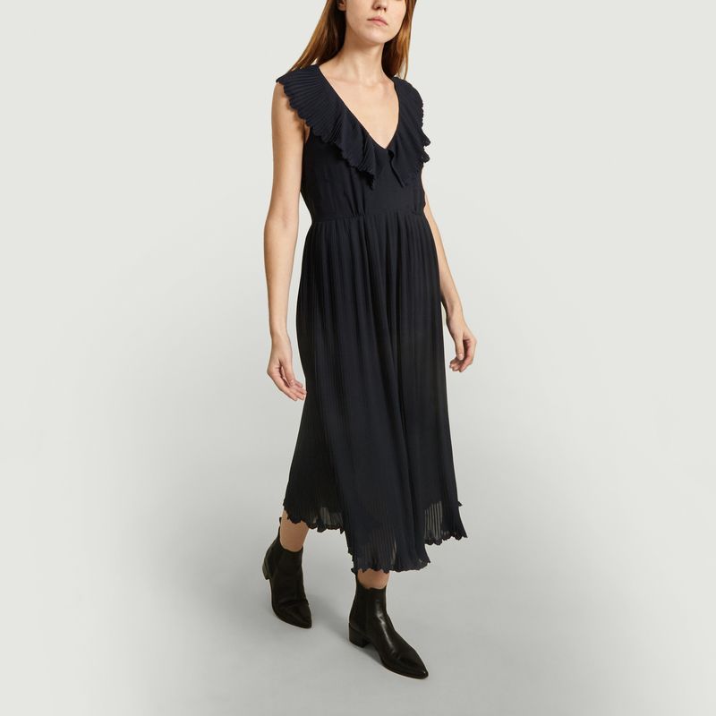Robe Plissée A Volants - Tara Jarmon
