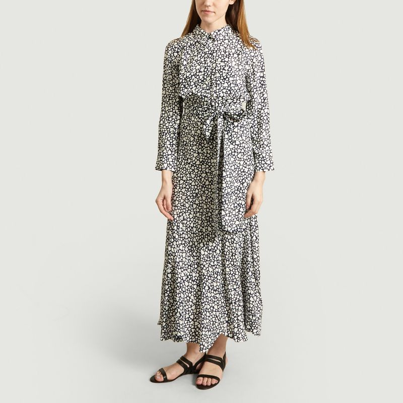 Robe imprimée coeur en soie mélangée - Tara Jarmon