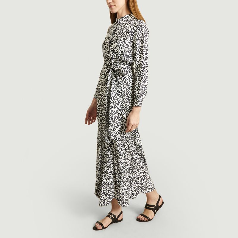 Robe imprimée coeur en soie mélangée - Tara Jarmon