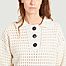 matière Limetta openwork sweater with buttoned collar - TELA
