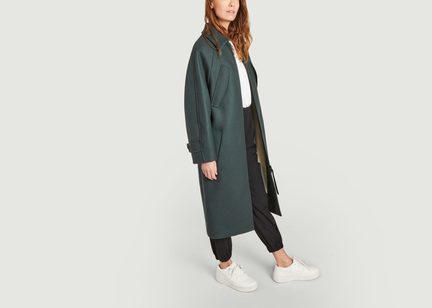 Manteau long zippé Giunco - TELA