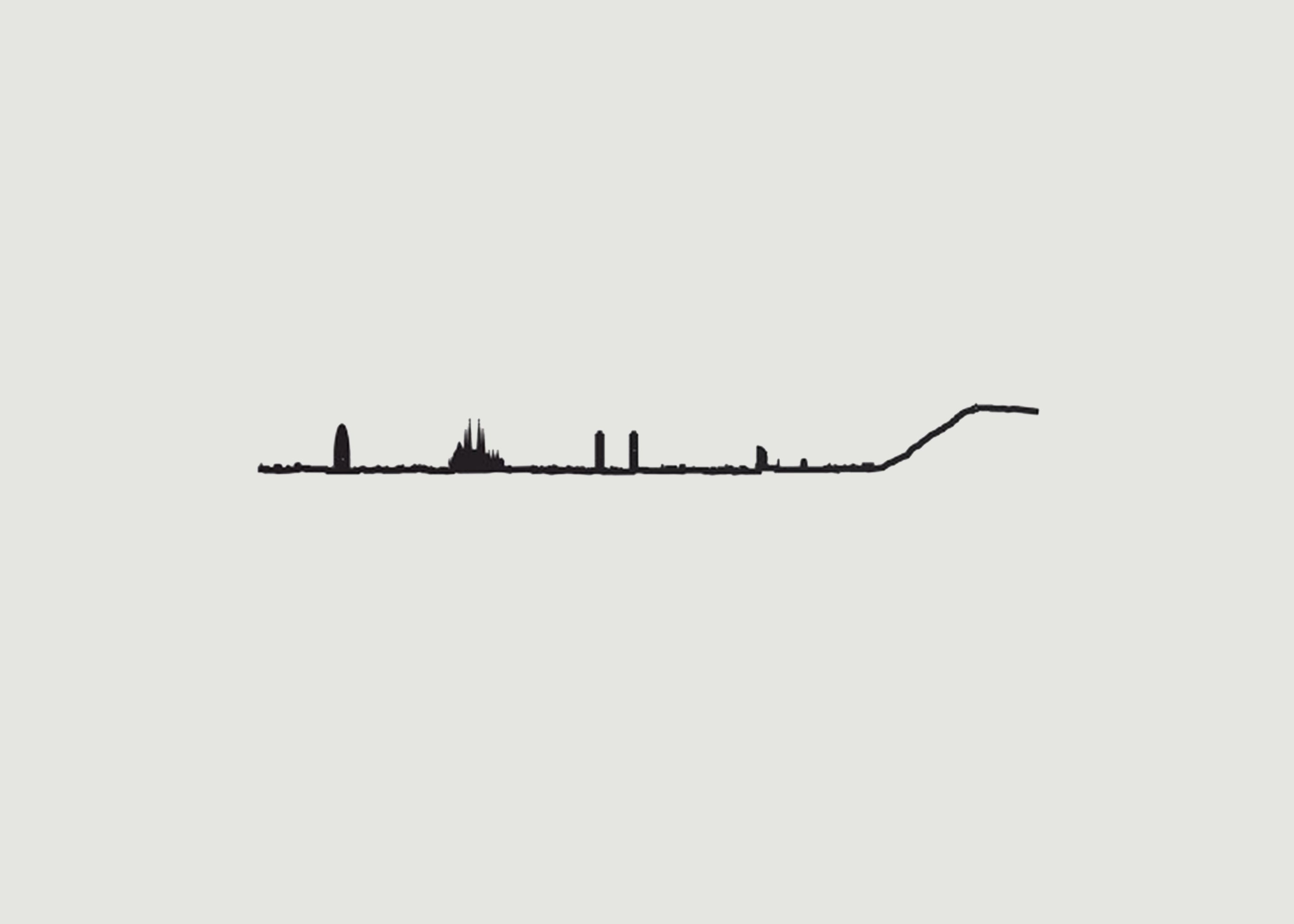 Barcelona silhouette - The Line