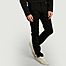 Solide schwarze Stretch-Selvedge-Skinny-Jeans - The Unbranded Brand
