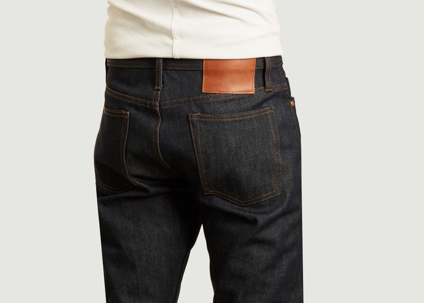 UB201 tapered 14.5oz selvedge jeans - The Unbranded Brand