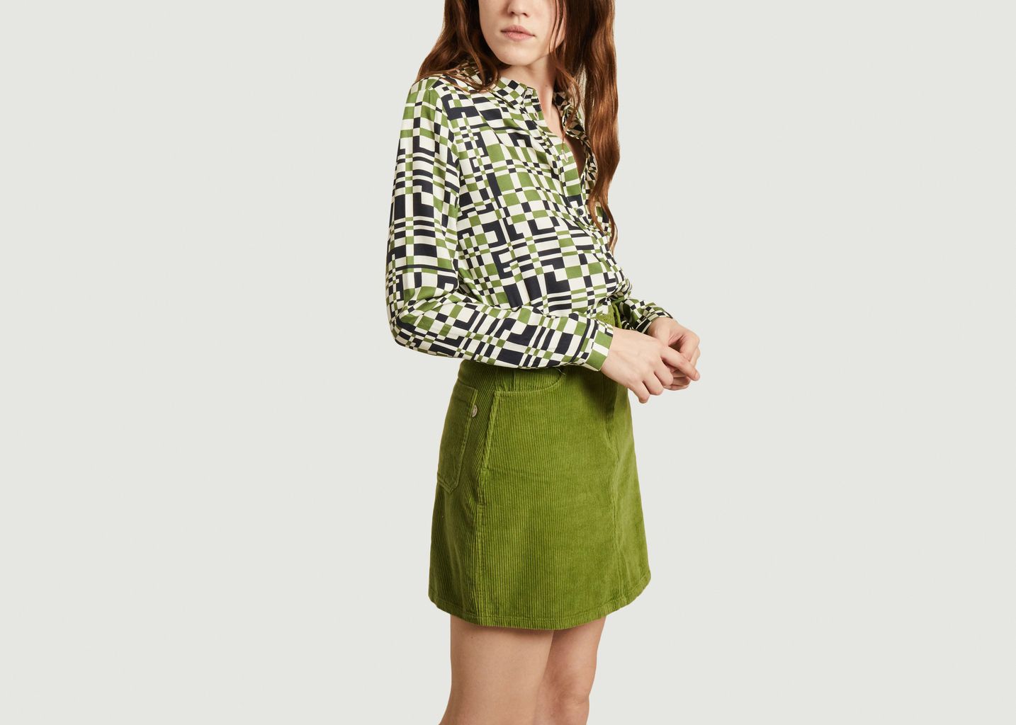 Chemise imprimé géométrique Camomille - Thinking Mu