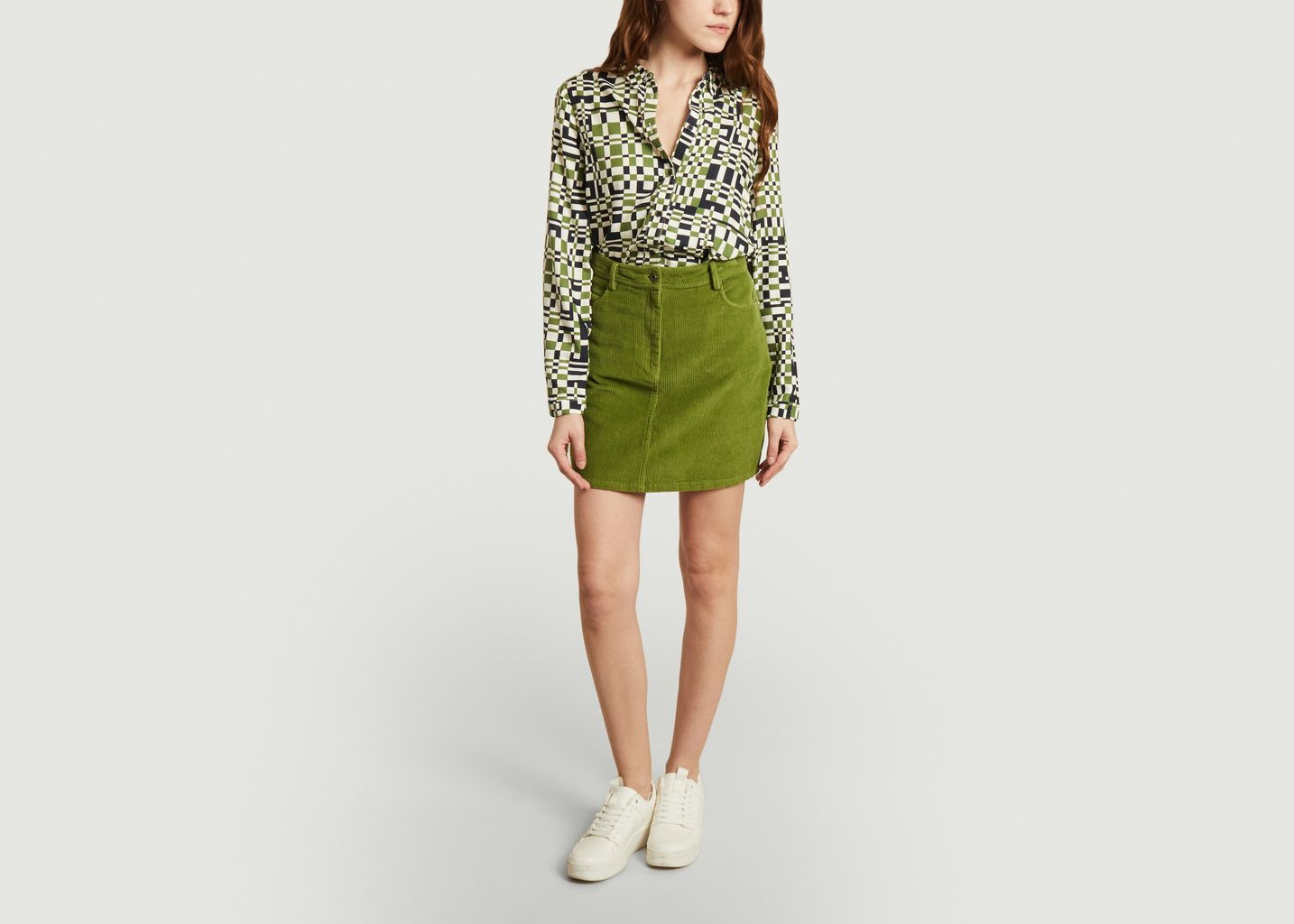 Chemise imprimé géométrique Camomille - Thinking Mu