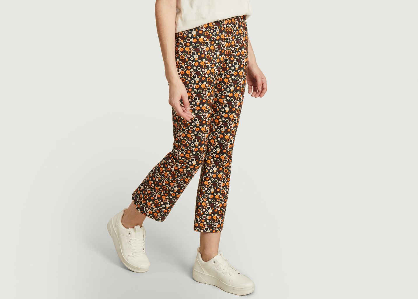 Pantalon imprimé fleuri longueur 7/8e Maci - Thinking Mu