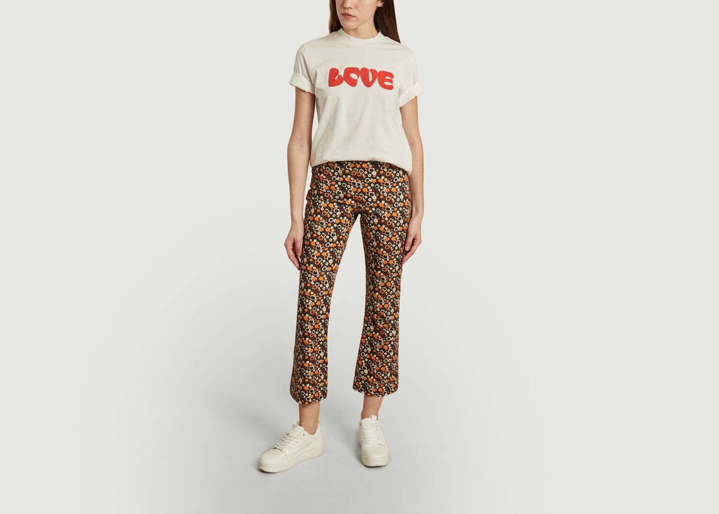 Pantalon imprimé fleuri longueur 7/8e Maci - Thinking Mu