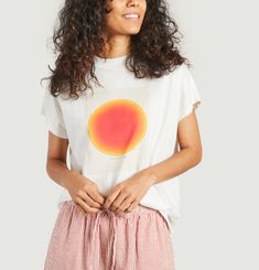 T-shirt imprimé en coton bio Sun Shines