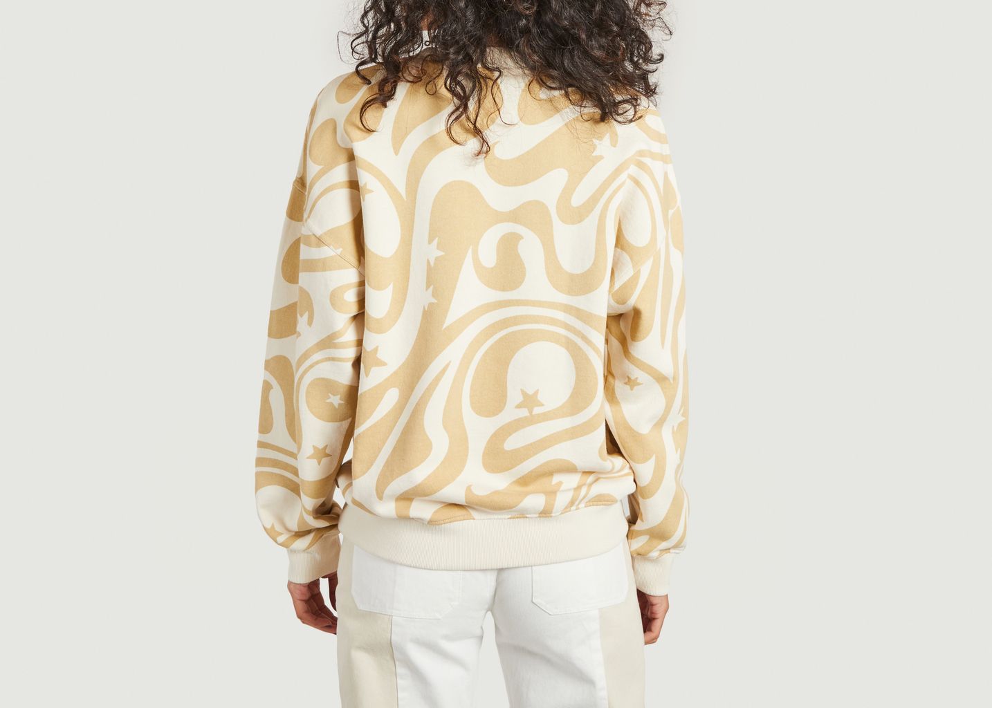 Loose sweatshirt printed in organic cotton Dreams - Thinking Mu 