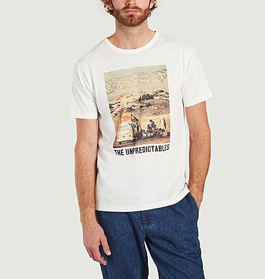 T-shirt en coton bio imprimé Camper