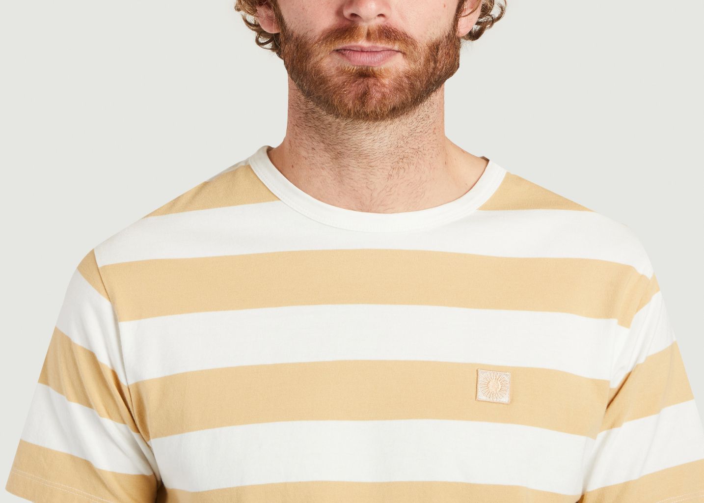 Striped organic cotton T-shirt - Thinking Mu 