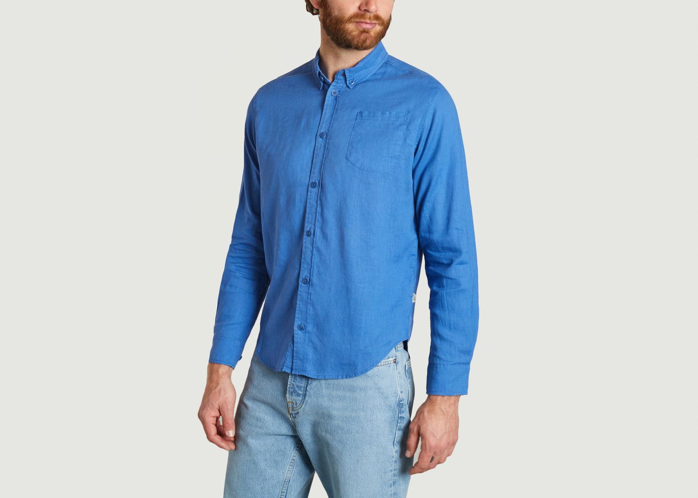 Hemp Ant blue shirt - Thinking Mu 