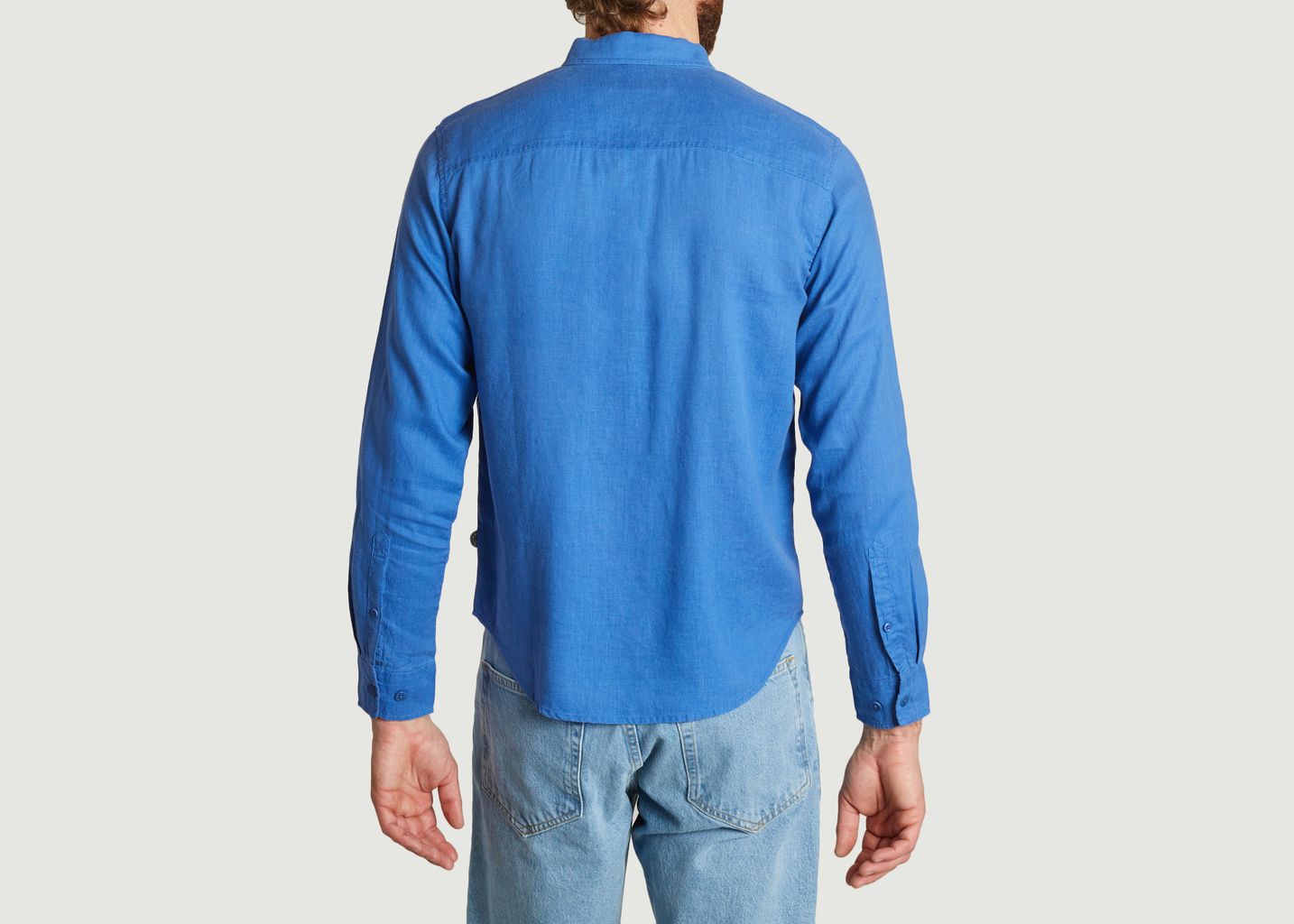 Hemp Ant blue shirt - Thinking Mu 