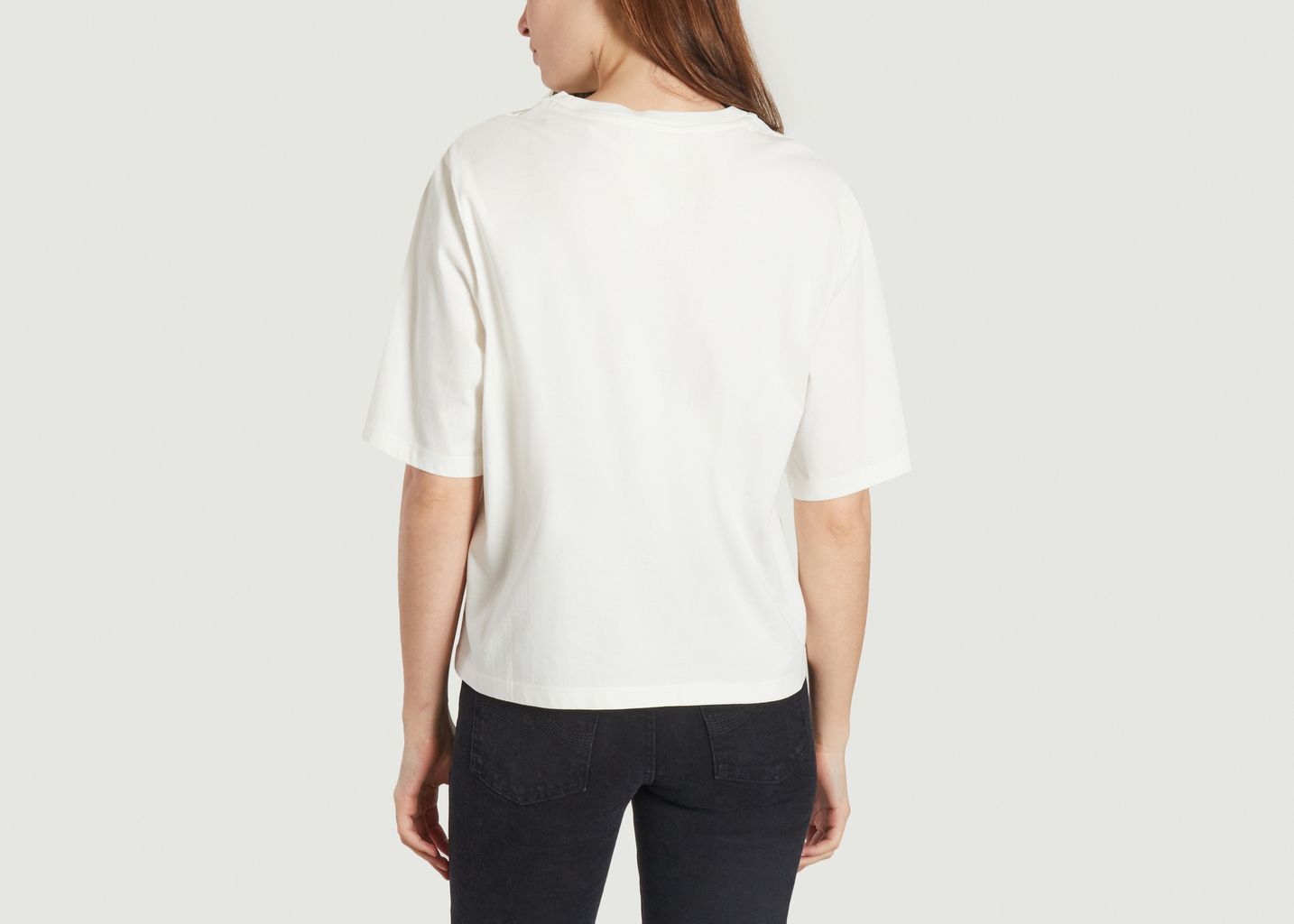 T-shirt blanc imprimé multicolore - Thinking Mu 
