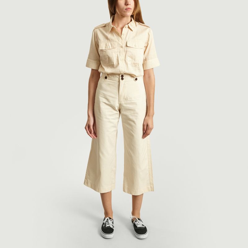 Pantalon large 7/8e en coton bio - Thinking Mu