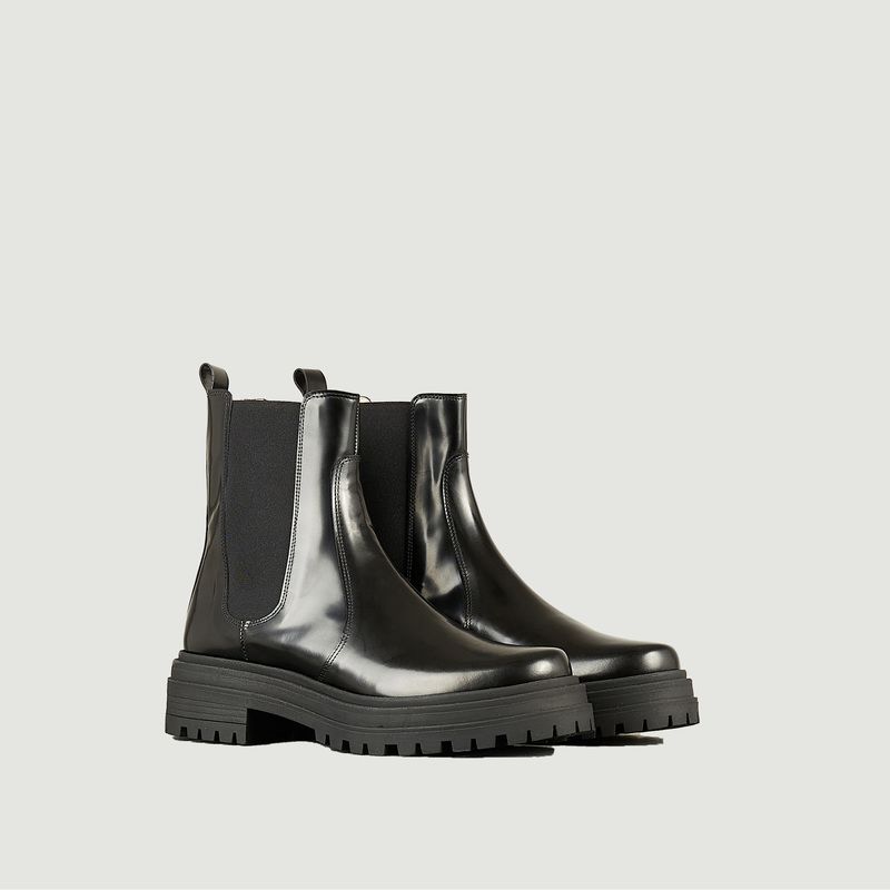 Sasha ankle boot in glossy leather - Tila March