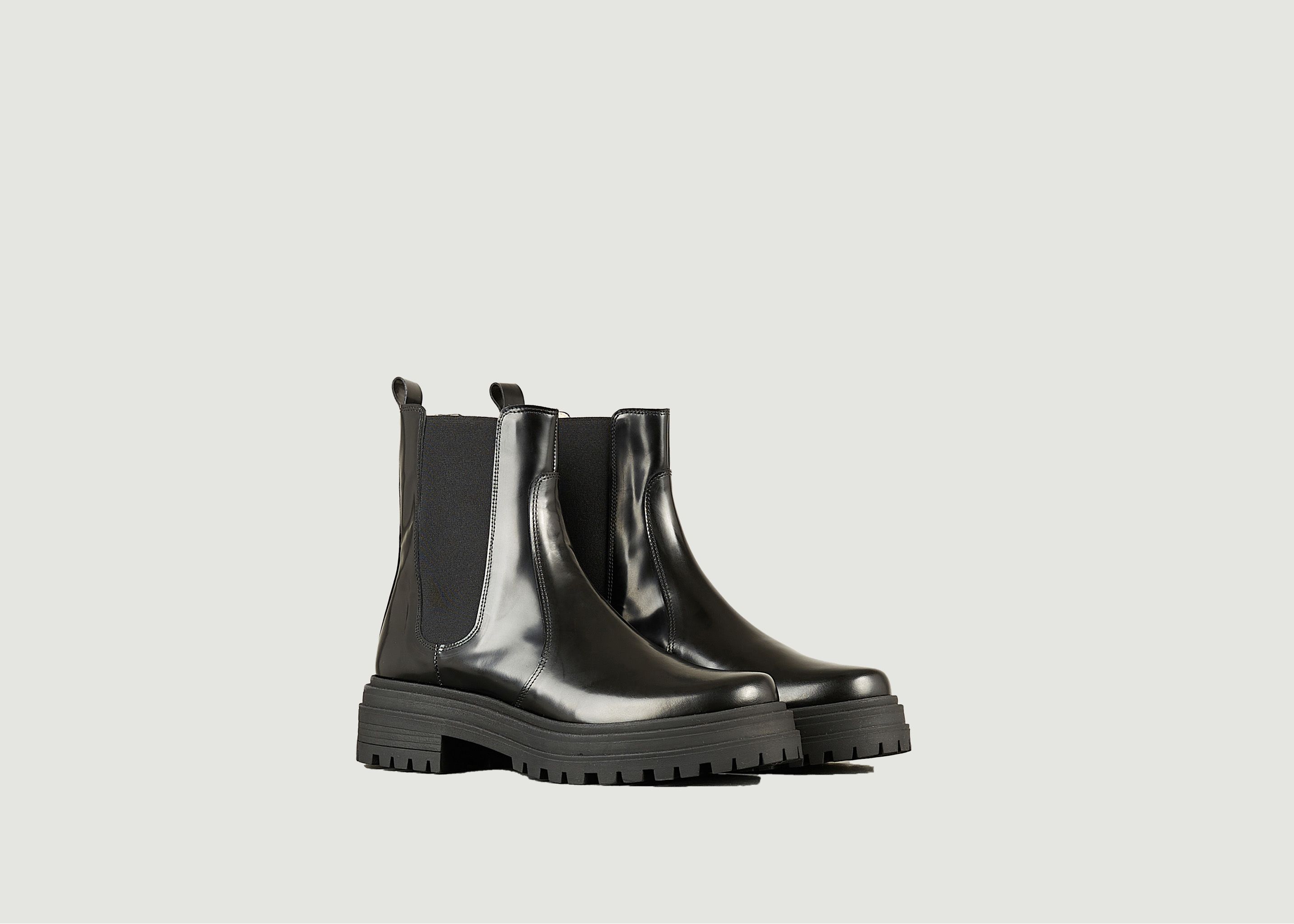 Sasha ankle boot in glossy leather - Tila March