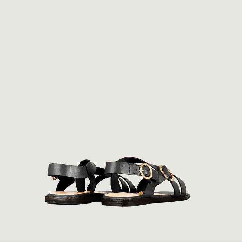 IO flat sandal in natural leather - Tila March