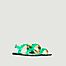 Flache Rhea-Sandale aus weichem Lackleder - Tila March