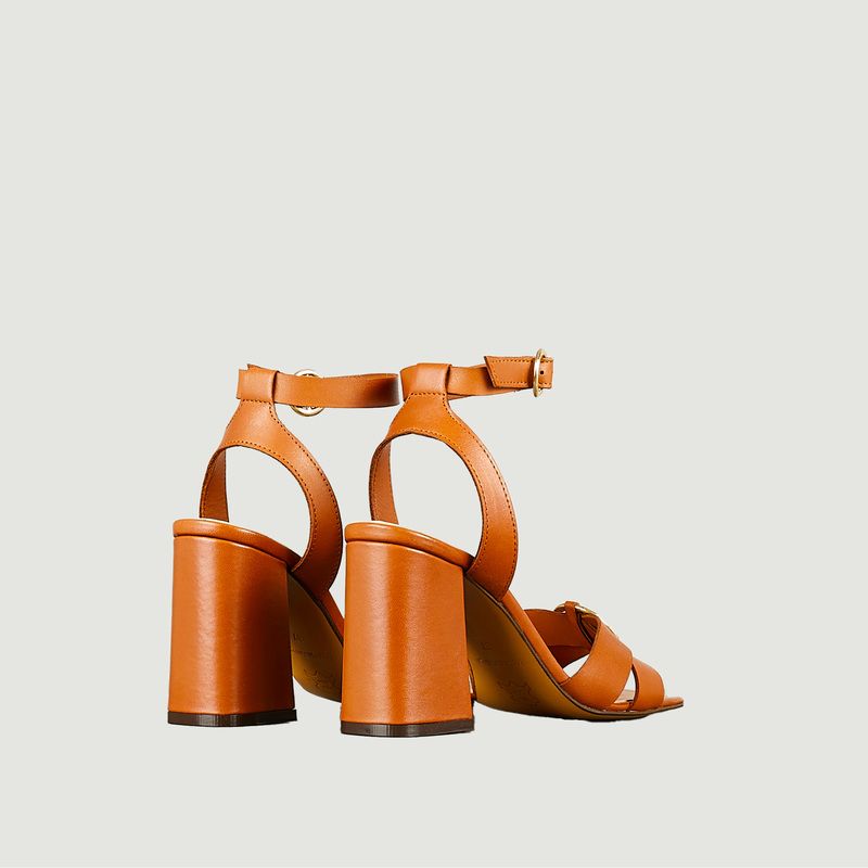 IO heel sandal in natural leather - Tila March