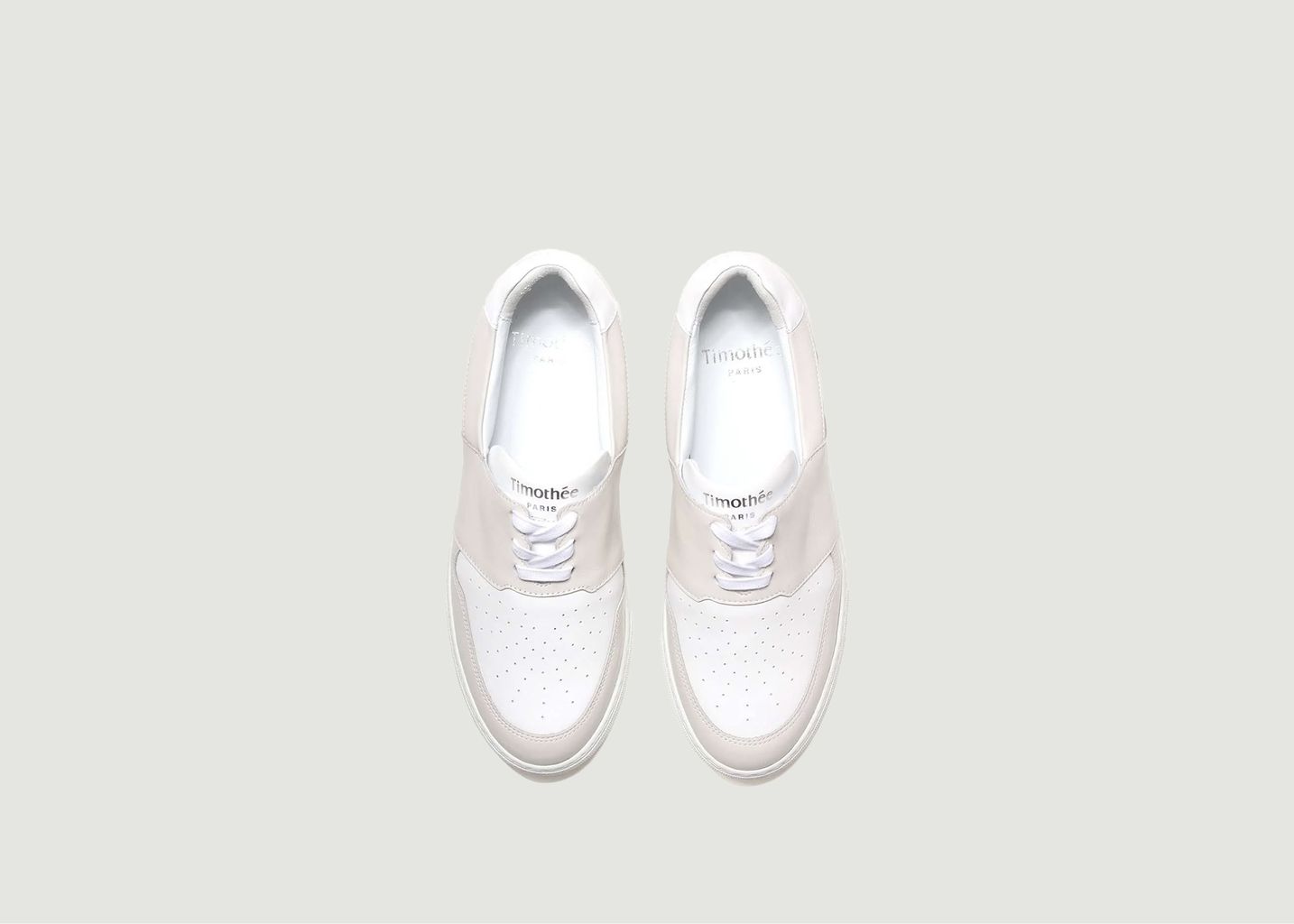 Pyla low two-tone leather sneakers - Timothée Paris