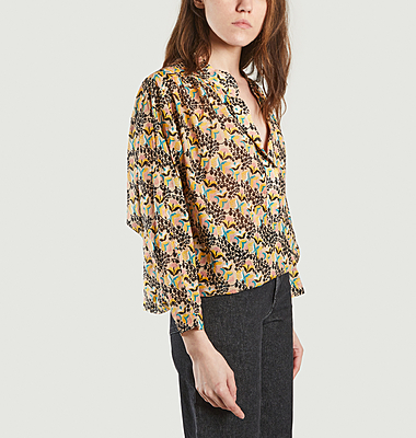 chemise imprimée Tahia Delaunay