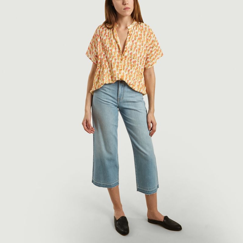 Chemise Fleurie Manches Courtes Oki - Tinsels