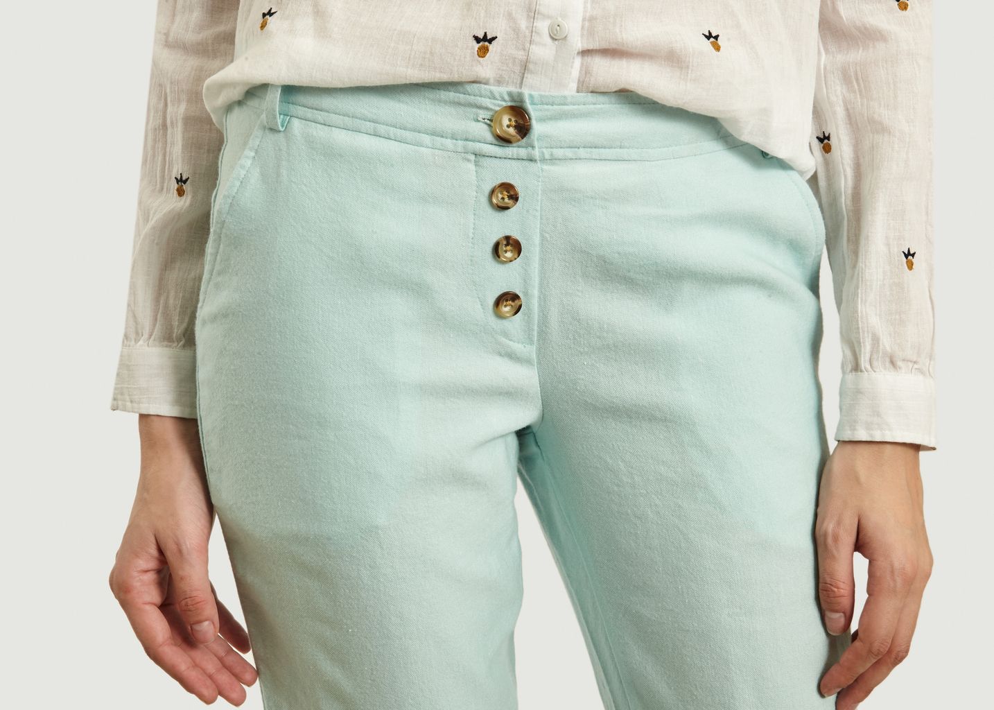 Océan Cotton And Linen Trousers - Tinsels