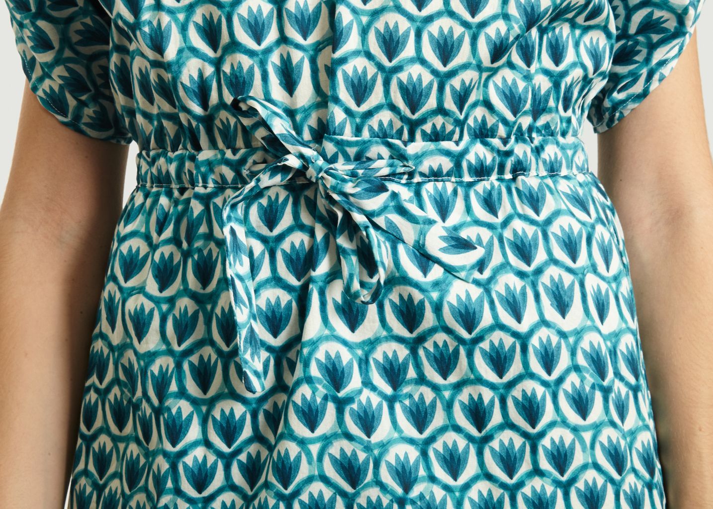 Olga Floral Pattern Dress - Tinsels
