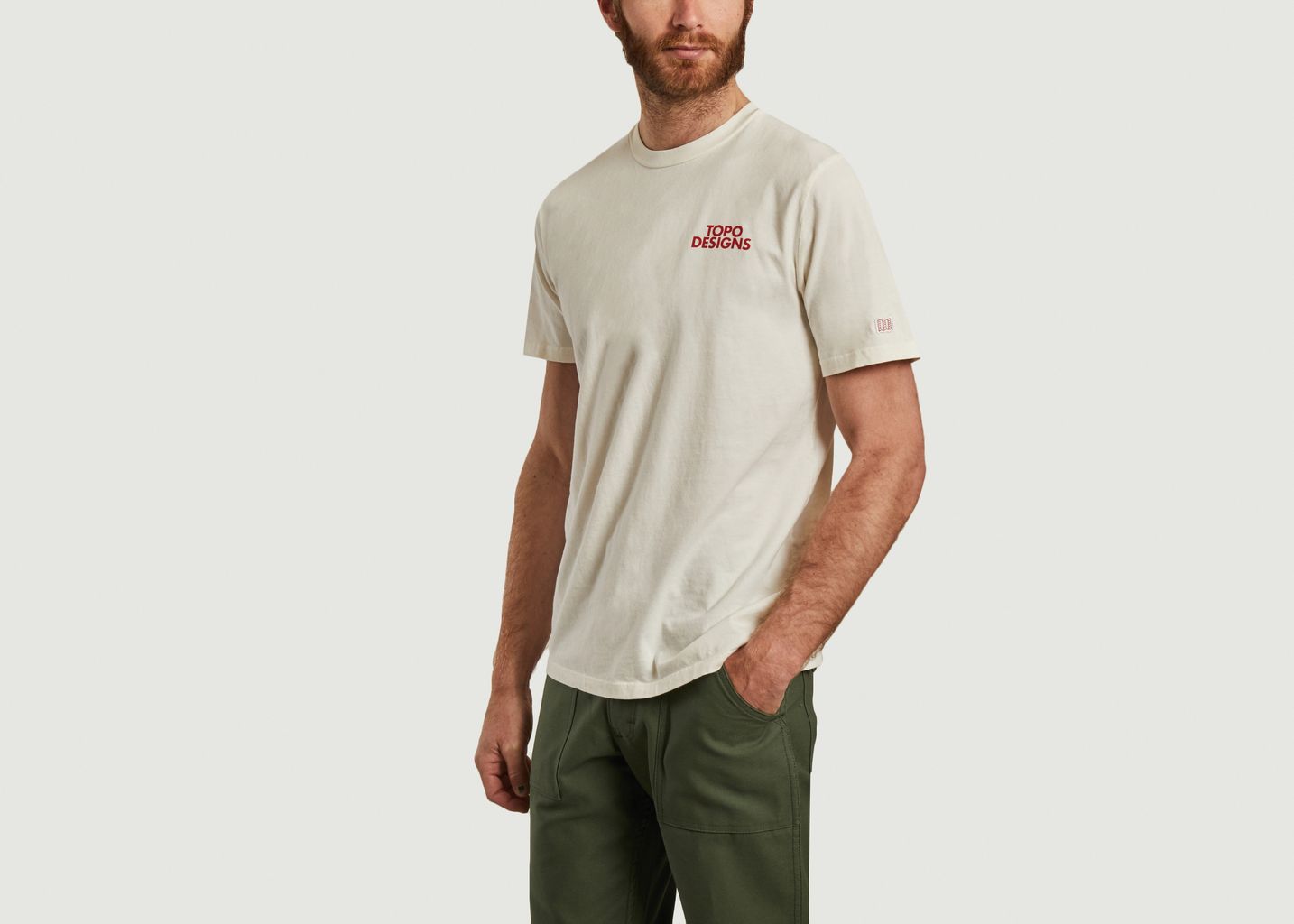 T-shirt siglé en coton bio Basin - Topo Designs