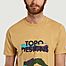 matière T-shirt imprimé en coton bio Red Mountain - Topo Designs