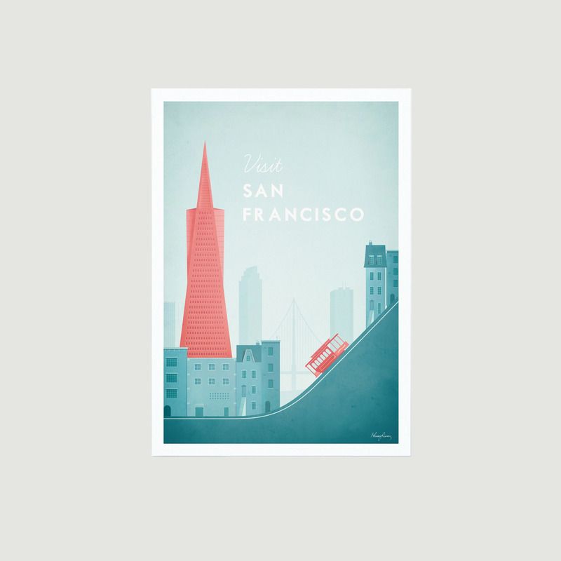 A2 San Francisco Travel Poster - Travel Poster co 