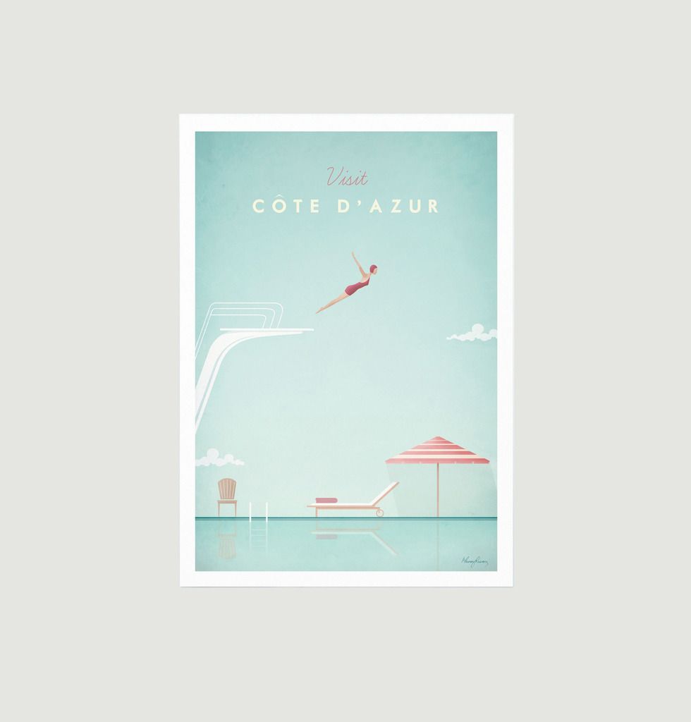 Vintage BEA Flights to Greece Poster A3 Print