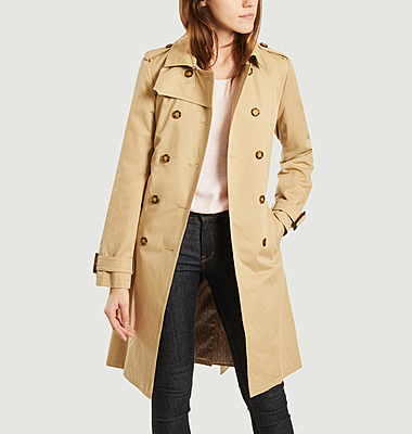 trench coat with buttons