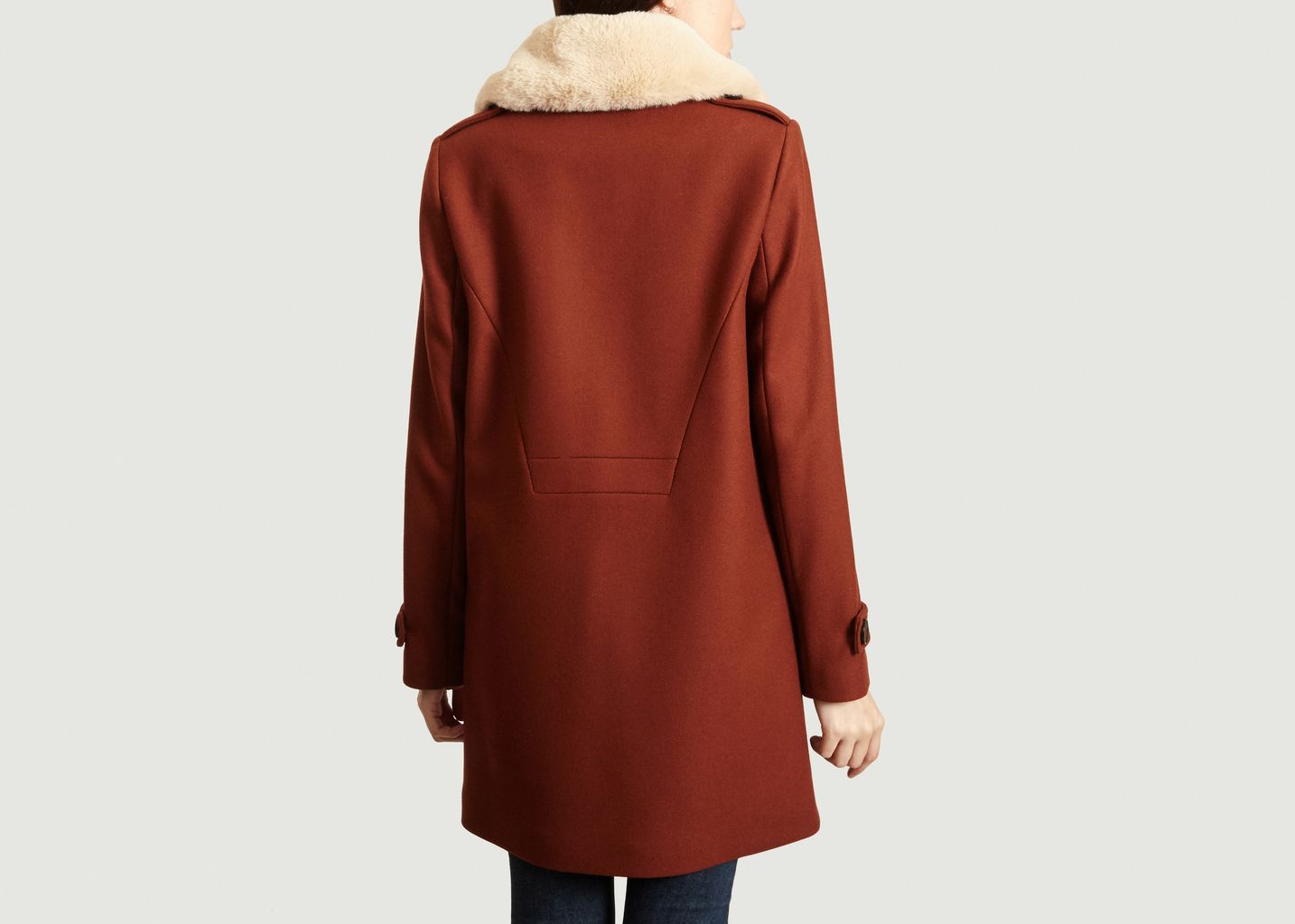 Seyond Detachable Collar Coat - Trench And Coat
