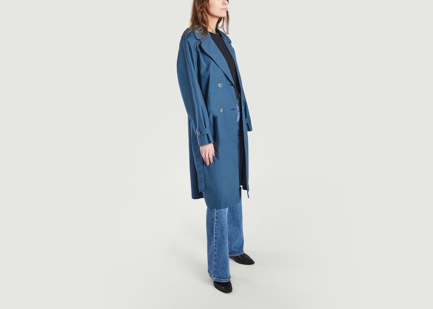 Ozeville Long Belted Trench Coat - Trench And Coat