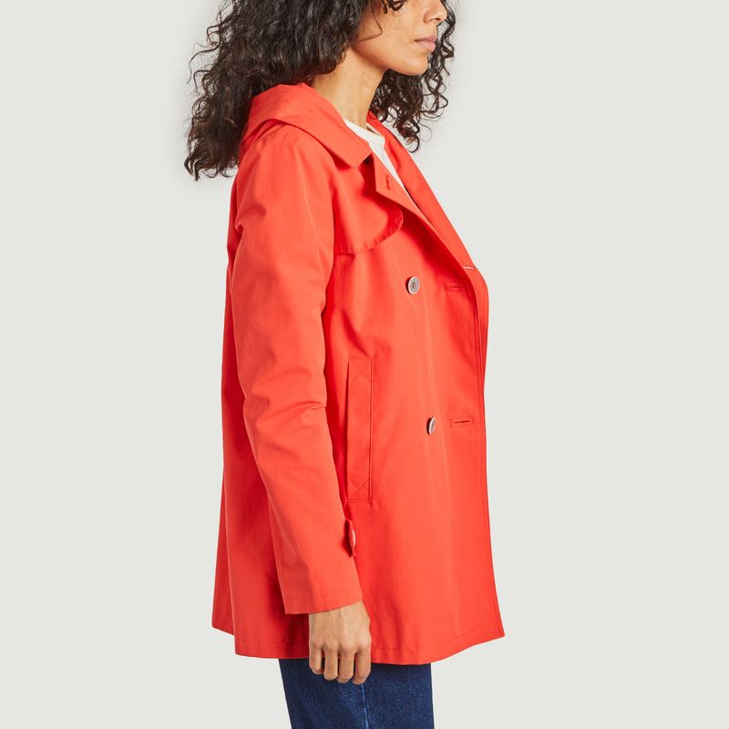 Short hooded trench coat Oleron - Trench And Coat