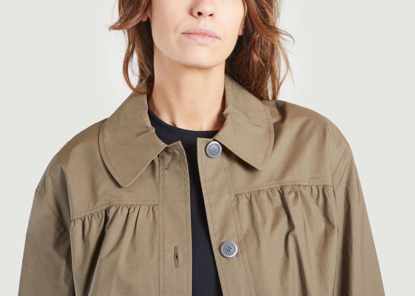 Romans TT-A2TE gathered jacket - Trench And Coat