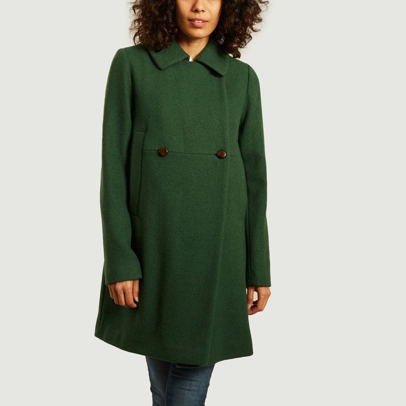 Short Coat Chantilly Green - Trench And Coat