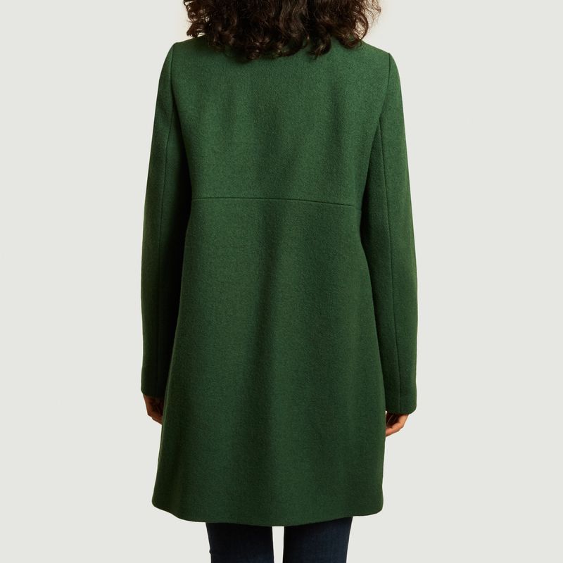 manteau long femme vert sapin