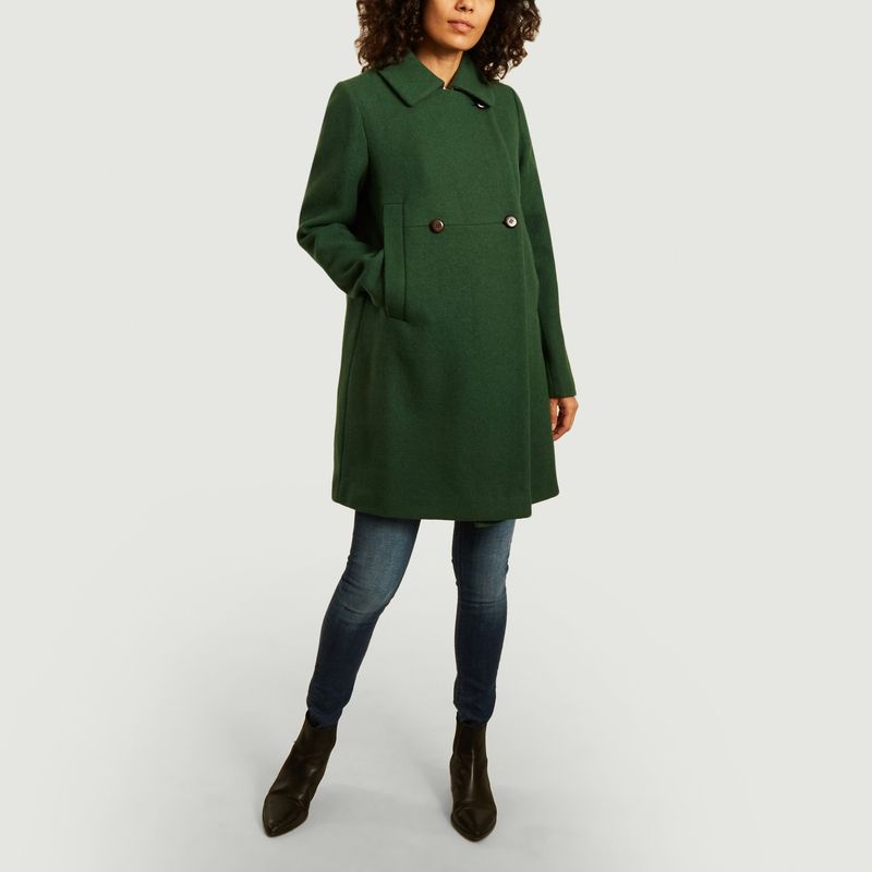 Manteau court Chantilly Vert - Trench And Coat